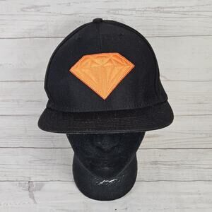 Diamond Supply Co. Brilliant Logo Black/Orange Mens Snapback Hat
